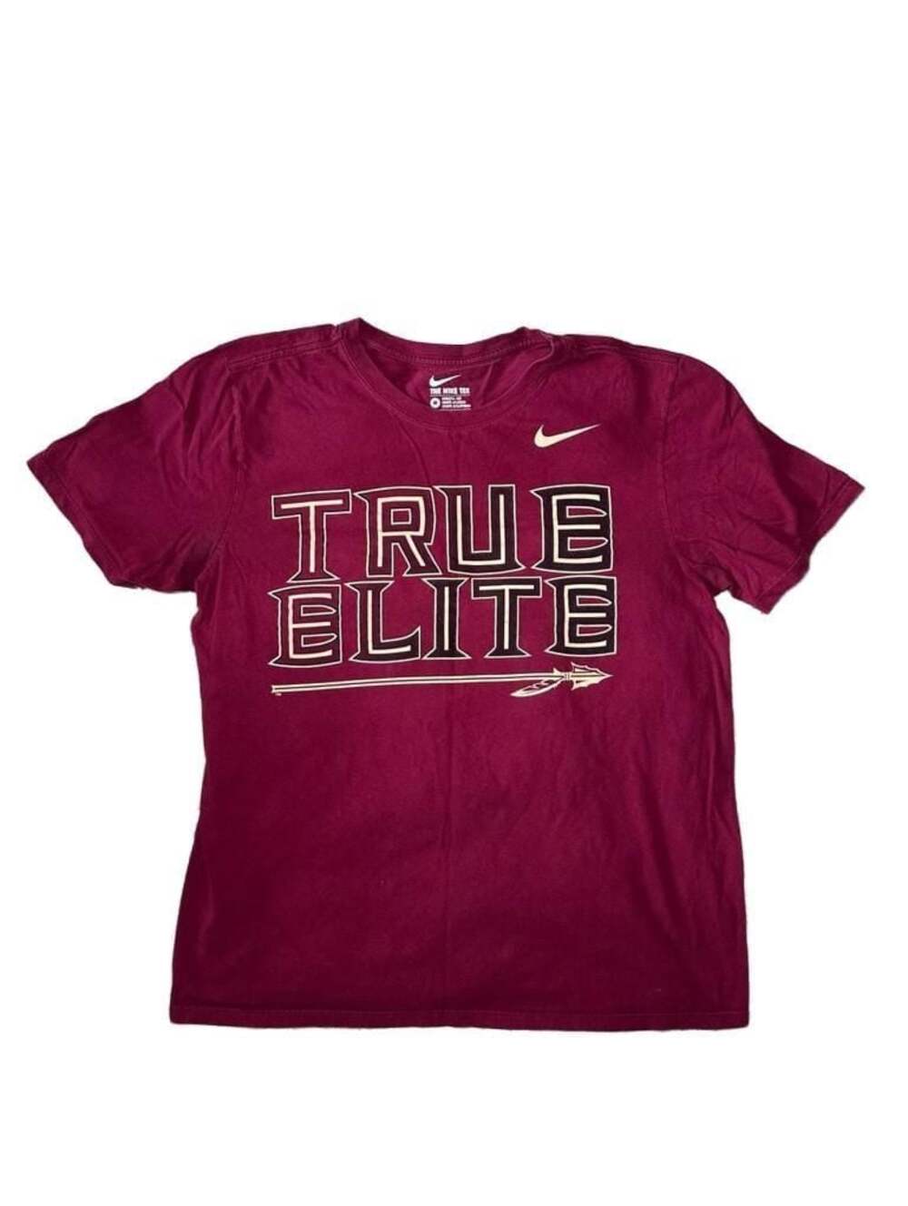 Nike Florida State Seminoles True Elite Short Sleeve T-Shirt Medium Red